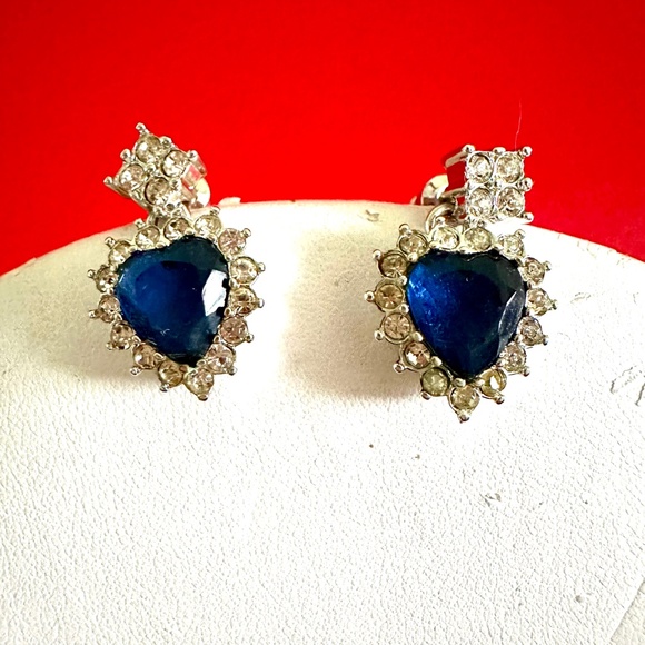 Titanic Heart of the Ocean necklace and earrings - Picture 4 of 8